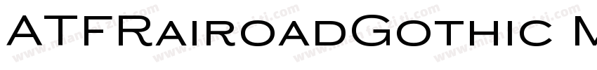 ATFRairoadGothic Me字体转换